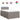 Pat box spring cu saltea, gri taupe, 120x200 cm, textil