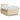 Pat box spring cu saltea, crem, 120x200 cm, textil