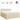 Pat box spring cu saltea, crem, 200x200 cm, textil