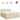 Pat box spring cu saltea, crem, 200x200 cm, textil