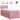 Pat box spring cu saltea, roz, 80x200 cm, catifea