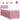 Pat box spring cu saltea, roz, 80x200 cm, catifea