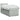 Pat box spring cu saltea, gri deschis, 90x190 cm, catifea
