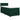 Pat box spring cu saltea, verde închis, 90x190 cm, catifea