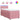 Pat box spring cu saltea, roz, 90x190 cm, catifea