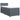 Pat box spring cu saltea, gri închis, 90x200 cm, catifea