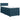 Pat box spring cu saltea, albastru, 90x200 cm, catifea
