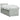 Pat box spring cu saltea, gri deschis, 90x200 cm, catifea