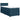 Pat box spring cu saltea, albastru, 90x200 cm, catifea
