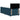 Pat box spring cu saltea, albastru, 90x200 cm, catifea