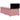 Pat box spring cu saltea, roz, 90x200 cm, catifea