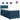 Pat box spring cu saltea, albastru, 100x200 cm, catifea