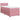 Pat box spring cu saltea, roz, 100x200 cm, catifea