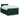Pat box spring cu saltea, verde închis, 120x200 cm, catifea