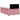 Pat box spring cu saltea, roz, 120x200 cm, catifea