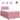 Pat box spring cu saltea, roz, 120x200 cm, catifea