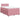 Pat box spring cu saltea, roz, 120x200 cm, catifea
