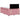 Pat box spring cu saltea, roz, 120x200 cm, catifea