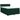Pat box spring cu saltea, verde închis, 140x190 cm, catifea