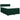 Pat box spring cu saltea, verde închis, 140x190 cm, catifea