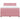Pat box spring cu saltea, roz, 160x200 cm, catifea