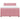 Pat box spring cu saltea, roz, 160x200 cm, catifea