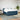 Pat box spring cu saltea, albastru, 180x200 cm, catifea