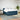 Pat box spring cu saltea, albastru, 180x200 cm, catifea