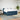Pat box spring cu saltea, albastru, 200x200 cm, catifea