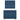Pat box spring cu saltea, albastru, 80x200 cm, textil