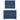 Pat box spring cu saltea, albastru, 90x200 cm, textil