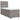 Pat box spring cu saltea, gri taupe, 100x200 cm, textil