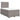 Pat box spring cu saltea, taupe, 120x190 cm material textil
