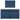 Pat box spring cu saltea, albastru, 120x190 cm, material textil