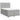 Pat box spring cu saltea, gri deschis, 140x190 cm, textil