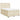 Pat box spring cu saltea, crem, 140x200 cm, textil
