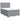 Pat box spring cu saltea, gri deschis, 140x190 cm, textil