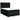 Pat box spring cu saltea, negru, 140x190 cm, textil