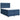 Pat box spring cu saltea, albastru, 140x200 cm, textil