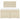 Pat box spring cu saltea, crem, 140x200 cm, textil