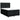 Pat box spring cu saltea, negru, 140x200 cm, textil