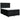 Pat box spring cu saltea, negru, 140x200 cm, textil