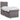 Pat box spring cu saltea, gri, 80x200 cm, piele ecologică