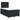 Pat box spring cu saltea, negru, 120x190 cm, piele ecologică