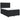 Pat box spring cu saltea, negru, 140x200 cm, piele ecologică