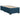Pat continental cu saltea, albastru, 80x200 cm, catifea