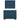 Pat box spring cu saltea, albastru, 90x190 cm, catifea