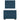 Pat box spring cu saltea, albastru, 90x190 cm, catifea