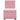 Pat box spring cu saltea, roz, 90x190 cm, catifea
