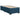 Pat box spring cu saltea, albastru, 90x190 cm, catifea